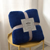 Coperta In Pile In Microfibra Scozzese Blu Scuro