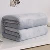 Coperta In Pile Grigio Plaid Grigio