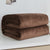 Coperta In Pile Marrone Scozzese Marrone