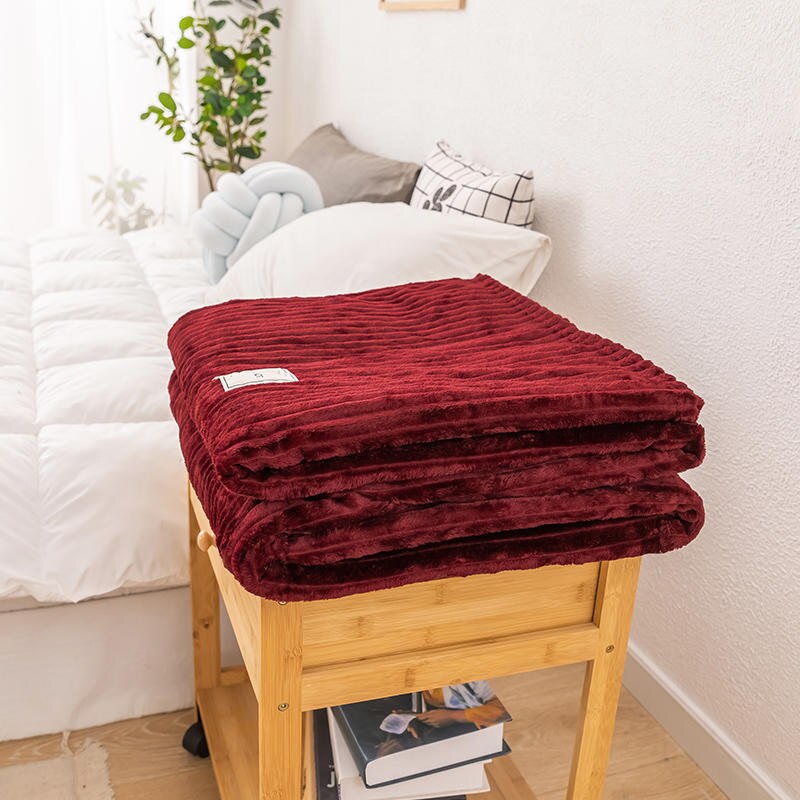 Coperta Da Letto Rossa Scozzese Rossa