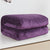 Coperta In Pile Viola Plaid Viola