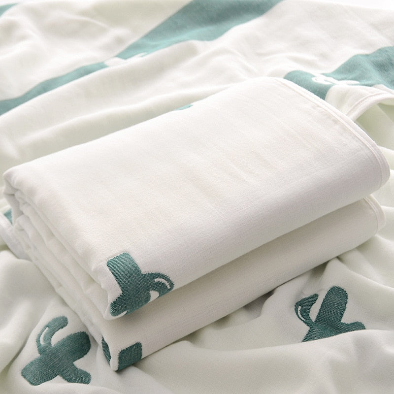 Coperta Per Neonato Cactus Bianco